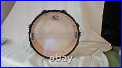 Custom Piccolo Snare Drum by Joe Montineri Lime Green Sparkle Matte Black Hoops
