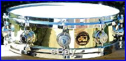 DW Collector's Series 4x14 Piccolo Brass Snare Drum1990's