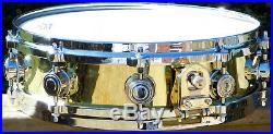 DW Collector's Series 4x14 Piccolo Brass Snare Drum1990's