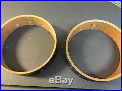 DW Maple Piccolo Toms (pair) SUPER RARE Date STAMPED Drum Workshop Heavenly