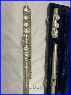 De Villier Silver Flute In Good Condition