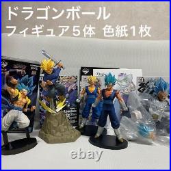 Dragon Ball Goods Lot of set Super Saiyan Vegetto Piccolo Figure Colored Paper