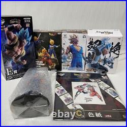 Dragon Ball Goods Lot of set Super Saiyan Vegetto Piccolo Figure Colored Paper