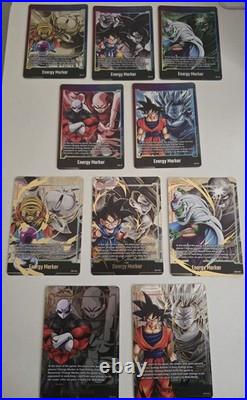 Dragon Ball Super Fusion World Full Set of 10 Gold / Normal Energy Marker E03
