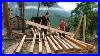Duong_With_His_Wife_Chisel_Wooden_House_Build_New_Cabin_In_The_Woods_01_dm