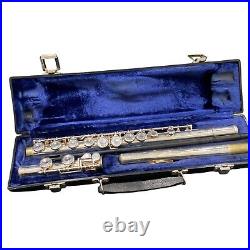 EL DEFORD ELKHART Silver Flute with Case