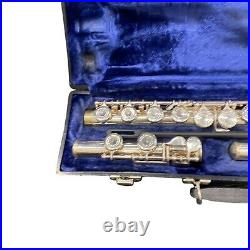 EL DEFORD ELKHART Silver Flute with Case