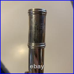 EMERSON STERLING SILVER OPEN HOLE FLUTE withCASE EMERSON STERLING SILVER OPEN HOLE FLUTE withCASE