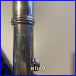 EMERSON STERLING SILVER OPEN HOLE FLUTE withCASE EMERSON STERLING SILVER OPEN HOLE FLUTE withCASE
