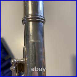 EMERSON STERLING SILVER OPEN HOLE FLUTE withCASE EMERSON STERLING SILVER OPEN HOLE FLUTE withCASE