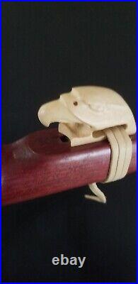 Eaglehead Native American Hand Carved Flute