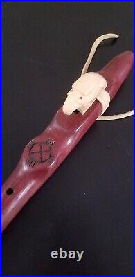 Eaglehead Native American Hand Carved Flute