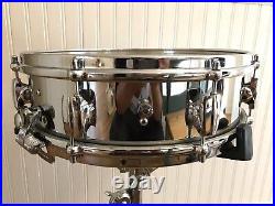 Early 1960s Premier 4x14 COB Brass Royal Ace Piccolo Snare Drum CLEAN