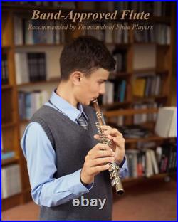 Eastar CONCERT FLUTE WITH CARRY CASE STAND FOR STUDENT SCHOOL BAND FLUTES