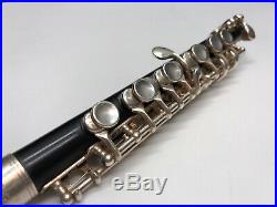 Elkhart Gemeinhardt 4PMH Piccolo Band Instrument Black Plastic Silver Plate GUC