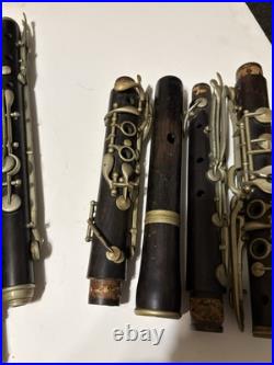 Estate Antique Lot H F Meyer Hanover Nach Austria Grenadilla Wood Flute Parts