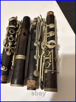 Estate Antique Lot H F Meyer Hanover Nach Austria Grenadilla Wood Flute Parts