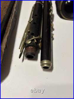 Estate Antique Lot H F Meyer Hanover Nach Austria Grenadilla Wood Flute Parts