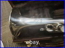 Excellent Bach Stradivarius 196S Bb/A Piccolo Trumpet In Silver-Very Nice