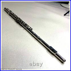 Excellent Sankyo Flute Sterling Silver Head Joint Covered Key Japan with Case Excellent Sankyo Flute Sterling Silver Head Joint Covered Key Japan with Case