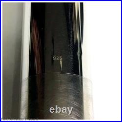 Excellent Sankyo Flute Sterling Silver Head Joint Covered Key Japan with Case