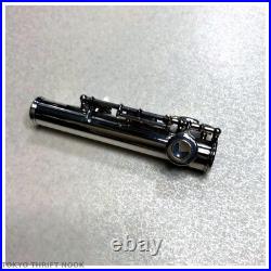 Excellent Sankyo Flute Sterling Silver Head Joint Covered Key Japan with Case