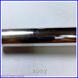 Excellent Sankyo Flute Sterling Silver Head Joint Covered Key Japan with Case