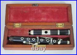 FINE QUALITY ANTIQUE 6 KEY PICCOLO A440 1800s flute fife vintage
