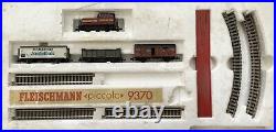 FLEISCHMANN Piccolo 9370 N Gauge Train Set in Box with Engine Cars + Extra Track