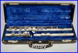 F. A Reynolds Contempora Flute vintage Silver. Open hole flute