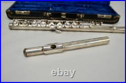F. A Reynolds Contempora Flute vintage Silver. Open hole flute