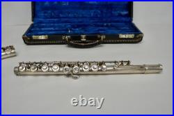F. A Reynolds Contempora Flute vintage Silver. Open hole flute