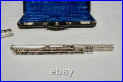 F. A Reynolds Contempora Flute vintage Silver. Open hole flute