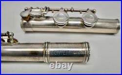 F. A Reynolds Contempora Flute vintage Silver. Open hole flute
