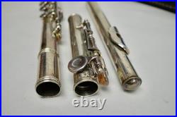 F. A Reynolds Contempora Flute vintage Silver. Open hole flute
