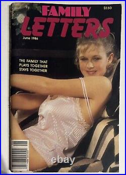 Family Letters June 1986 Very Rare Vintage Taboo Erotica Sleaze Magazine