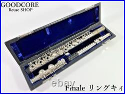 Finale produced by Kiboho Japan Solid Silver Headjoint Ring-Key Open-Hole Flute