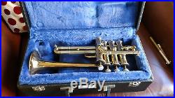 Finke Piccolo trumpet Bb/A with case and extra leadpipes