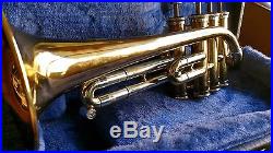 Finke Piccolo trumpet Bb/A with case and extra leadpipes
