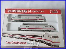 Fleischmann N Gauge Piccolo Intercity Express ICE 8 Car Set with lights