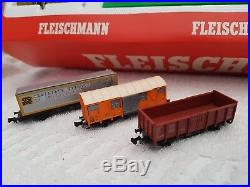 Fleischmann Piccolo N Gauge 9350 Diesel Freight Set. All Tested