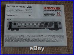 Fleischmann (piccolo) 7471 Yellow Twin Rail Car N-gauge Boxed