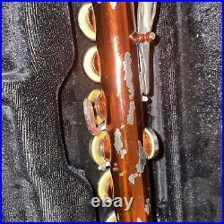 Flute C Key 16 Closed Hole with Split-E Orange Musical Instrument Some Scratches