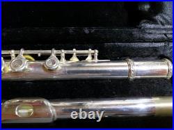 Flute LJ Hutchen N. Y. Flute with Hard Case