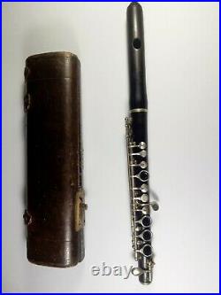 Flute Piccolo Antique Buffet wooden Ottavino antico ancien querflöte