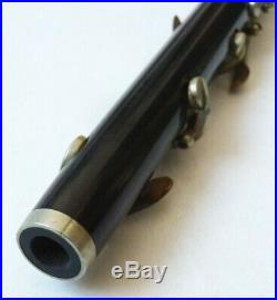 Flute Piccolo bois palissandre 19e siècle instrument fifre en 3 morceaux