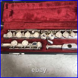 Flute YAMAHA YFL 311 Used SILVER Music Instrument with case From JAPAN Flute YAMAHA YFL 311 Used SILVER Music Instrument with case From JAPAN