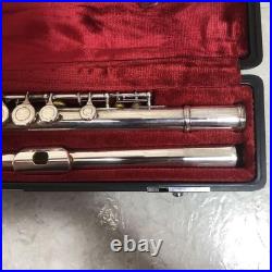 Flute YAMAHA YFL 311 Used SILVER Music Instrument with case From JAPAN Flute YAMAHA YFL 311 Used SILVER Music Instrument with case From JAPAN