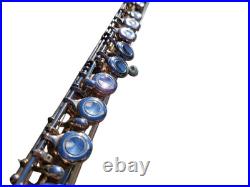 Flute Yamaha 221 Silver Plated Flute Offset G Key Cleaning Rod and Hard Case