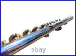 Flute Yamaha 221 Silver Plated Flute Offset G Key Cleaning Rod and Hard Case